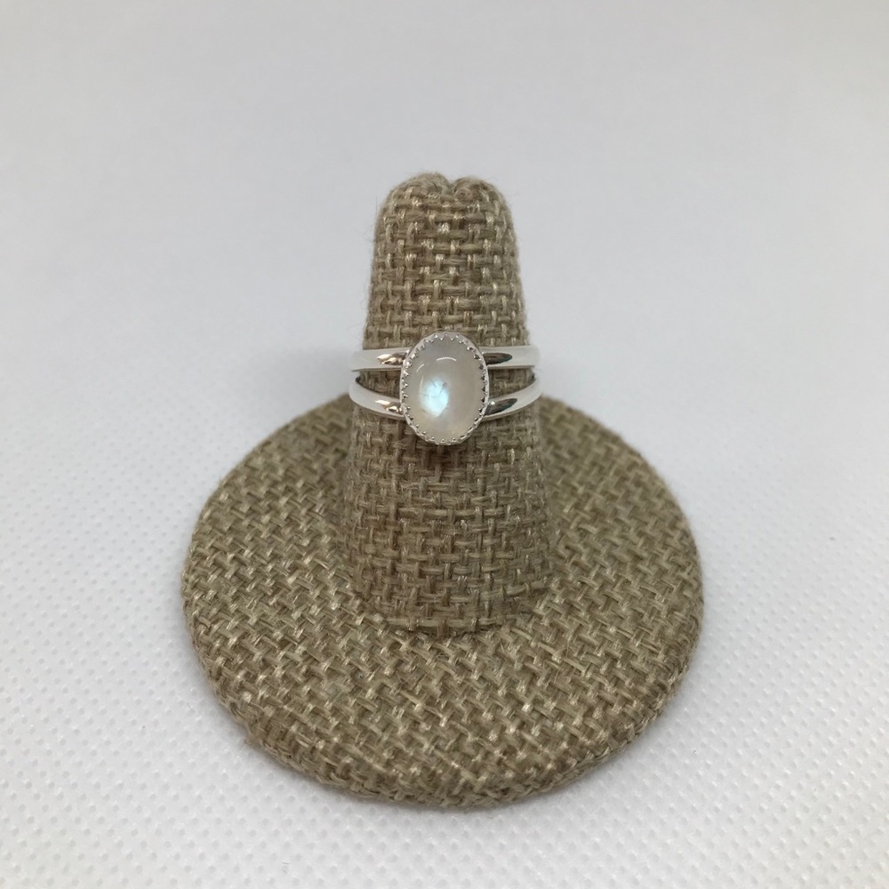 2.5Ct Moonstone Ring Handmade
